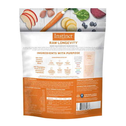 Nature's Variety Instinct Longevity 7+ Chicken Freeze Dried Raw Dog Food 16oz - Poudre Pet & Feed Supply 2